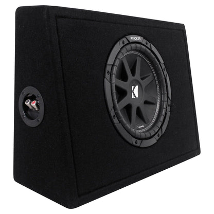 KICKER 43TC104 Comp 10" Subwoofer In Sub Box Enclosure+2-Ch. Amplifier+Amp Kit