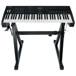 Arturia KeyLab 61 MkII 61-Key Black Keyboard Controller+Z-Style Pro Stand+Bag