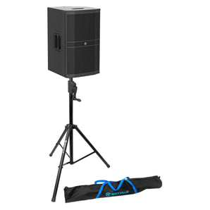 Mackie DRM212-P 12" 1600 Watt Professional Passive DJ PA Speaker+Crank-Up Stand