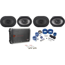x8" Factory Speaker Replacement +4-Ch Amp For 1995-1997 Ford Explorer