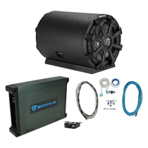 KICKER 46CWTB102 TB 10" 800w Marine Loaded Subwoofer Enclosure+Mono Amp+Wire Kit