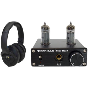 KRK KNS-6400 Professional Dynamic Studio Monitor Headphones+Tube Headphone Amp
