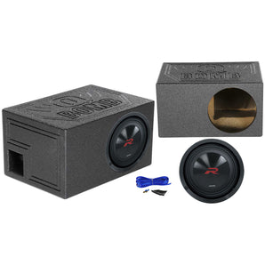 Alpine R2-W10D2 10" 750w Dual 2-Ohm Car Audio Subwoofer+Vented Sub Box Enclosure