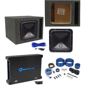 MTX S6510-44 10" 500 Watt RMS Car Subwoofer+Vented Box+Mono Amplifier+Amp Kit