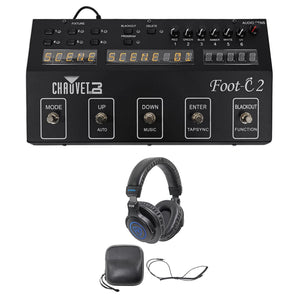 Chauvet DJ Foot C-2 36-Ch DMX Foot Controller w/MIDI Input w/Display+Headphones