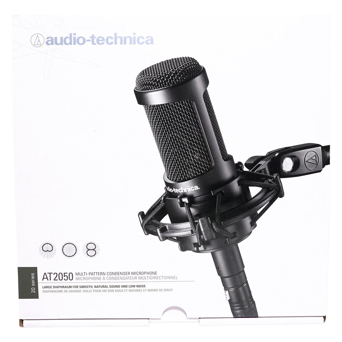 Audio Technica AT2050 Side-Address Studio Condenser Recording Microphone Mic