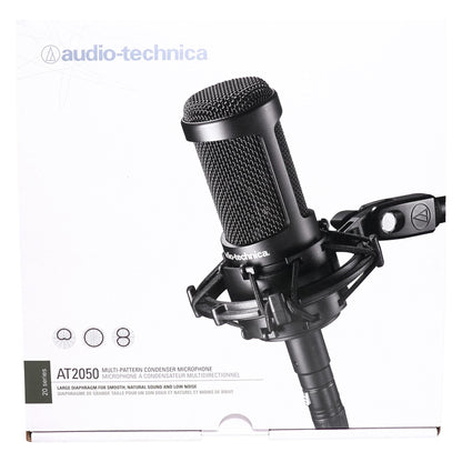 Audio Technica AT2050 Side-Address Studio Condenser Recording Microphone Mic