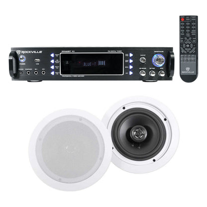 RPA60BT + HC655 White Ceiling Speakers Bundle