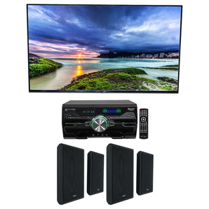 Technical Pro DV4000 4000w Home Theater DVD Receiver+(4) 5.25" Wall Speakers