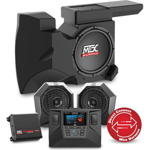 2014-18 Polaris RZR XP1000/900 Dual Tower Speakers+Pods+Amps+Receiver+Subwoofer