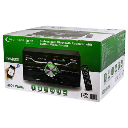 (2) VRTX215LED Dual 15" 1800W LED Karaoke Speakers w/Receiver & (2) Microphones