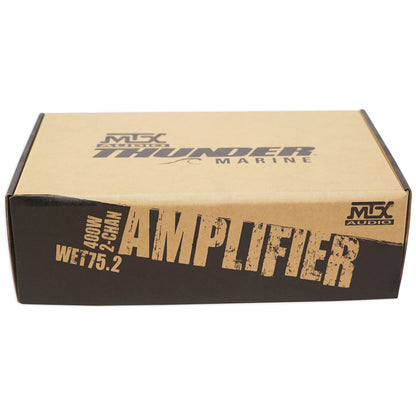 45KMTC65W 6.5" LED Tower Speakers + WET75.2 Amplifier + RMWK8 Wire Kit for RZR/ATV/UTV