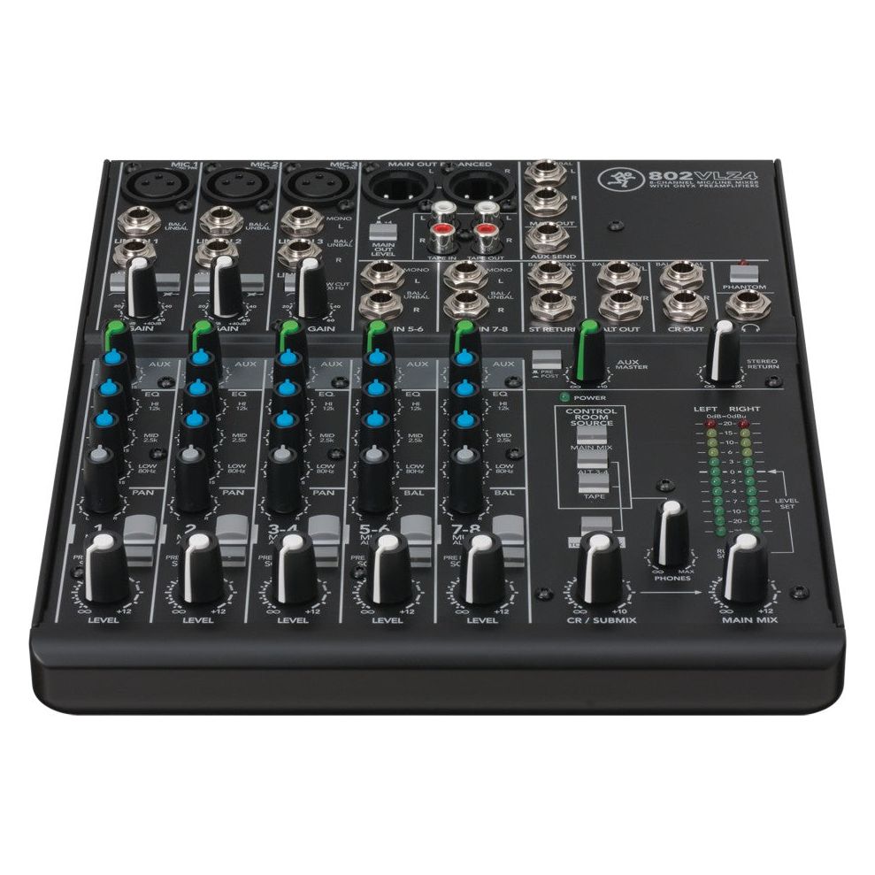 802VLZ4 8-Channel Mixer & Portable Mixer Stand
