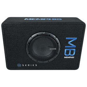Memphis Audio MBE8SP 8" 300w Powered Loaded Car Subwoofer in Sub Box Enclosure