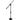 Rockville Kick Drum/Guitar Amp Mic Stand, Steel Round Base+Fixed Boom+Rubber Pad