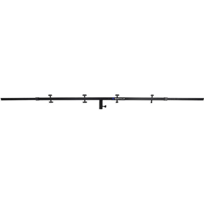 2) Rockville Tripod Pole-Mount Stands+Lighting Cross Bar+White Scrim Cloth Cover