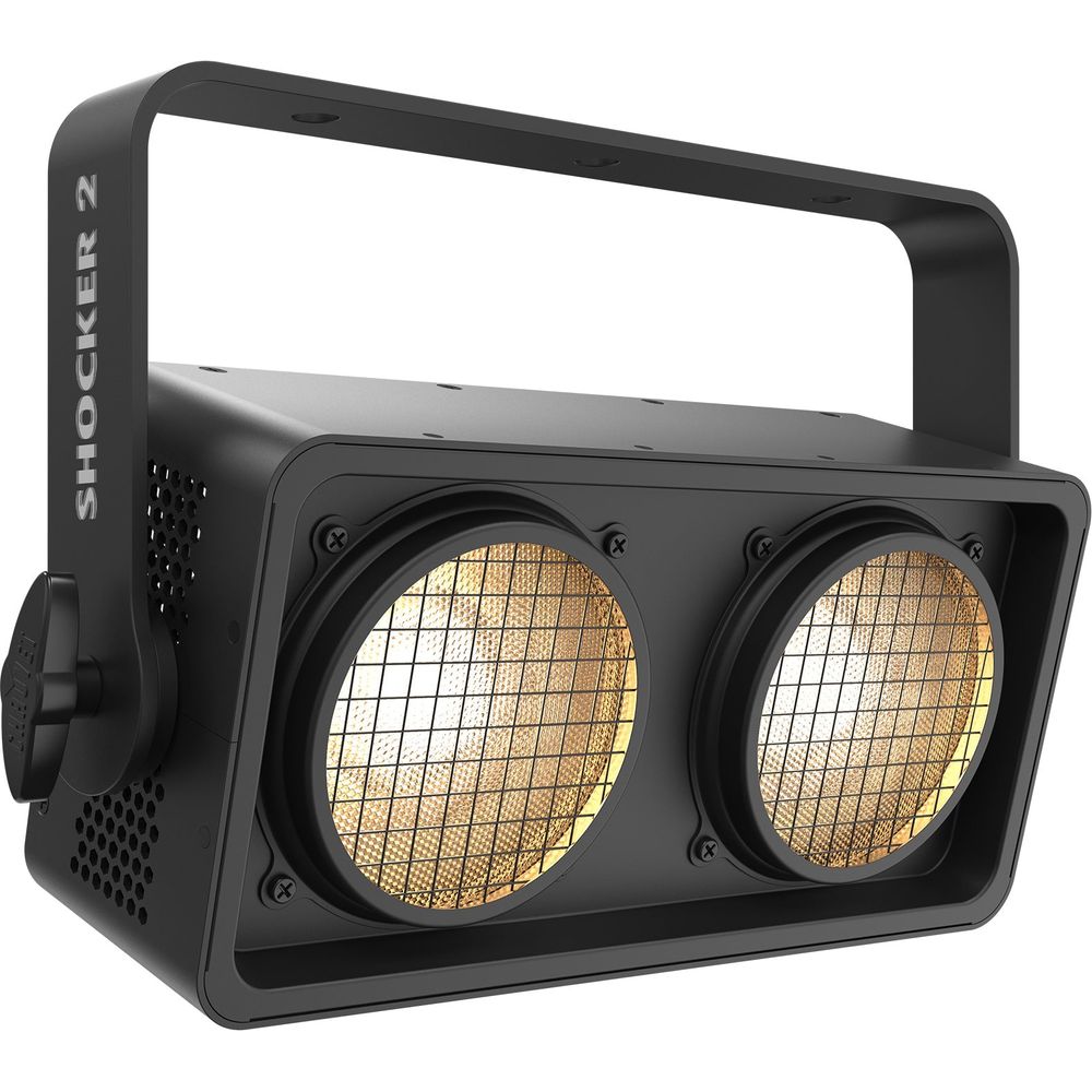 (2) Shocker 2 Blinder Lights + ROCKHAZE 700 Haze Machine Bundle