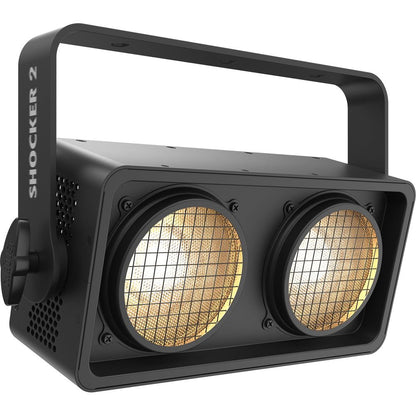 (2) Shocker 2 Blinder Lights + ROCKHAZE 700 Haze Machine Bundle