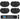 Rockville 6-Zone Amplifier+4) Black Dual 4" 70v Wall Speakers For Restaurant/Bar