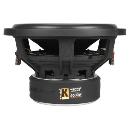 W12K9D4 12" Subwoofers 2-Pack + KRYPTON-M5 Amplifier + Copper Kit Bundle