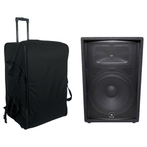 JBL JRX215 1000 Watt 15" Passive DJ PA Speaker+Rolling Travel Bag Carry Case
