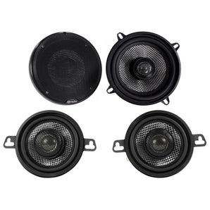 Pair American Bass SQ 5.25"+SQ 3.5" Car Audio Speakers with Neo Swivel Tweeters