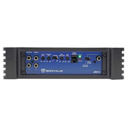 2) 48CWRT102 10" 1600W Slim Shallow Car Subwoofers+Mono Amplifier+Amp Kit