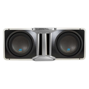 (2) Alpine S-SB10V Loaded 10" 600w S-W10D4 Subwoofers+Ported Sub Enclosure Box