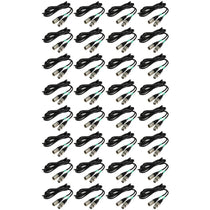 (32) 5 Foot 3-Pin Male to Female DMX Cables