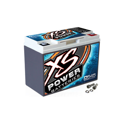 XS Power D545 800 Amp AGM Power Cell Car Audio Battery + Terminal Hardware