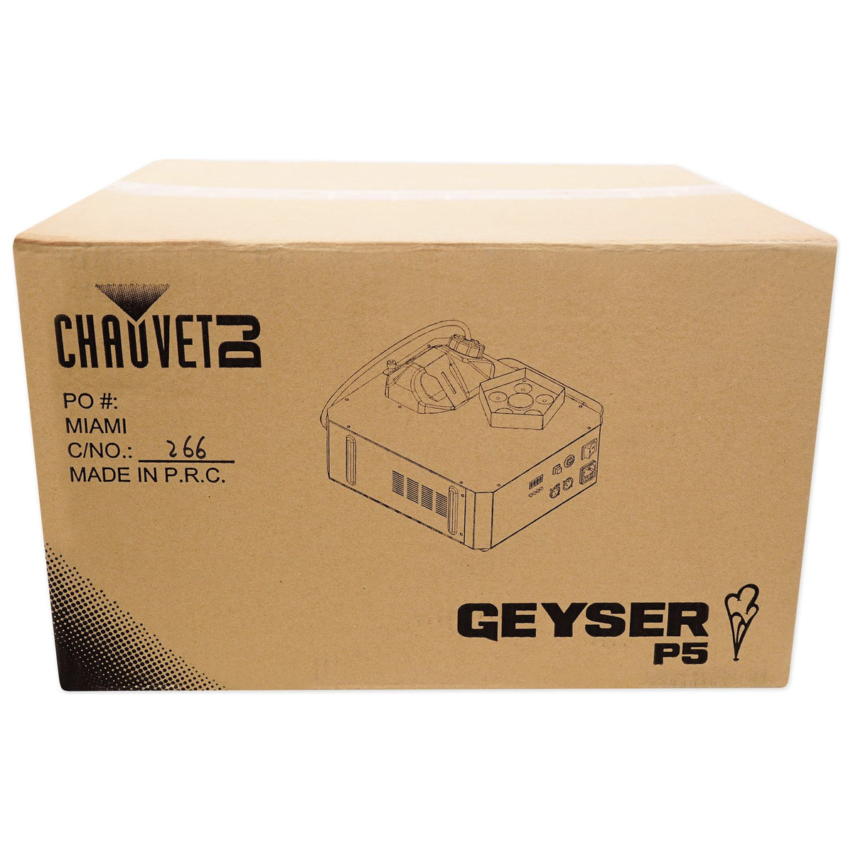 Chauvet DJ GEYSER P5 DMX Fog Machine Fogger, RGBA+UV LED Effects+Wireless Remote