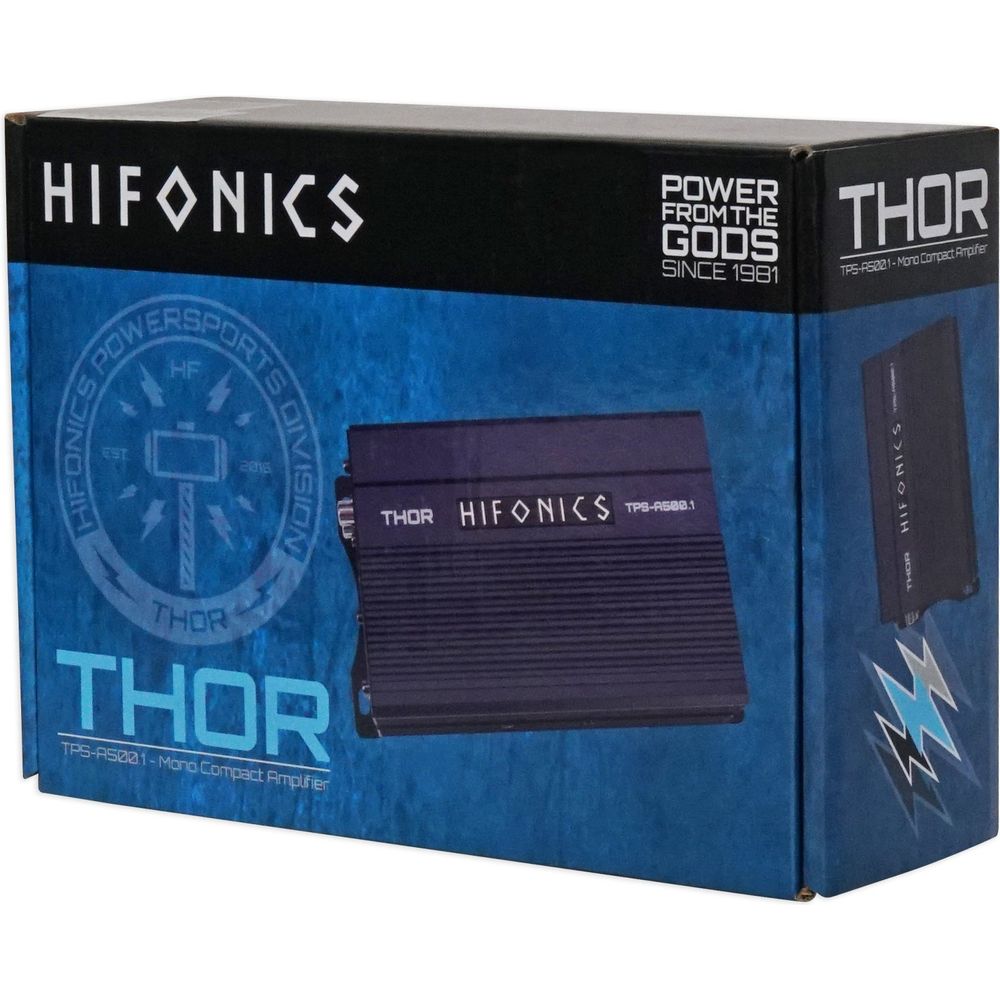 Hifonics TPS-A500.1 500w Mono Marine Sub Amplifier For Polaris RZR/ATV/UTV/Cart