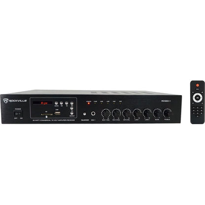 RCS80-1 60W Amp 3-Pack + Cube 3.5" Black Speakers Bundle