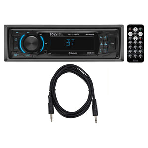 Boss 625UAB Car Digital Media Bluetooth Receiver Multimedia Player + AUX Cable