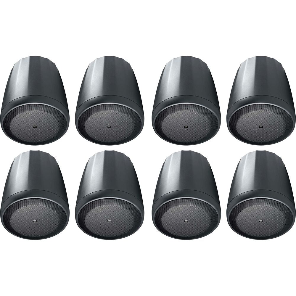 Control 65 P/T 5.25" 70V Black Pendant Speakers, Set of 8