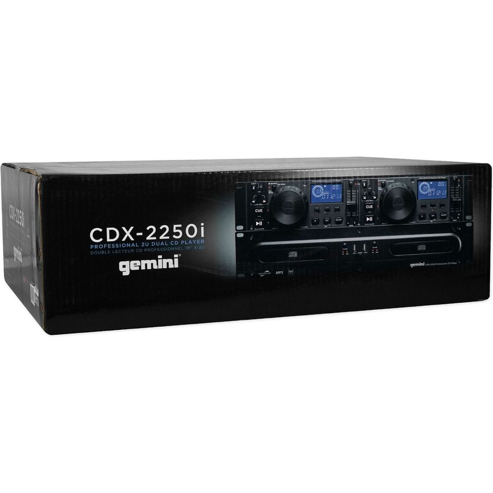 GEMINI CDX-2250i Double Lecteur CD MP3 / CD AUDIO / USB + Câbles