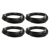 (4) 50 Foot 3-Pin XLR DMX Cables