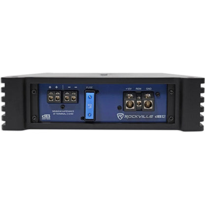 dB12 Mono Amplifier + 4 AWG Amp Wiring Kit Bundle