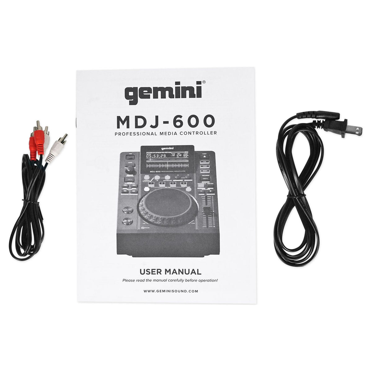 (2) MDJ-600 DJ Controllers with 2-Channel Mixer, Headphones & Microphone