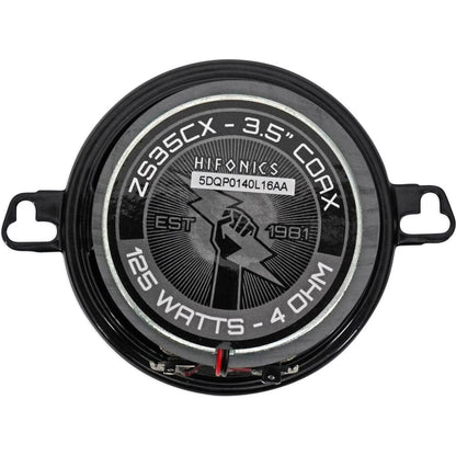 (4) ZS35CX 3.5" Coaxial Car Speakers, 500 Watt Total