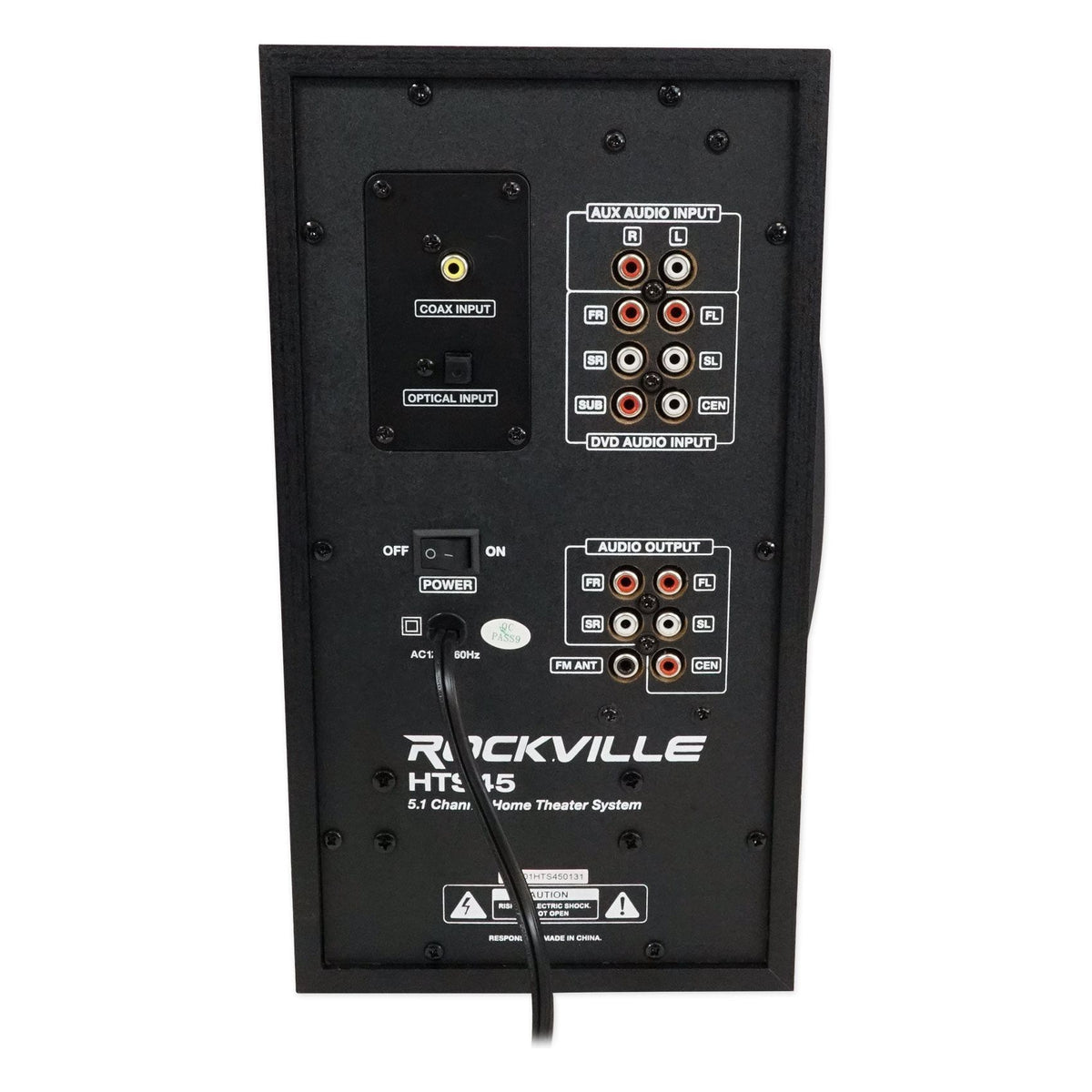 HTS45 5.1 Home Theater Karaoke System with 2 Microphones
