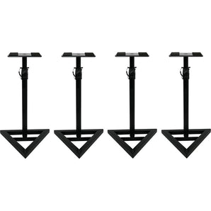 2 Pairs Rockville RVSM1 Near-Field Studio Monitor Stands w/ Adjustable Height
