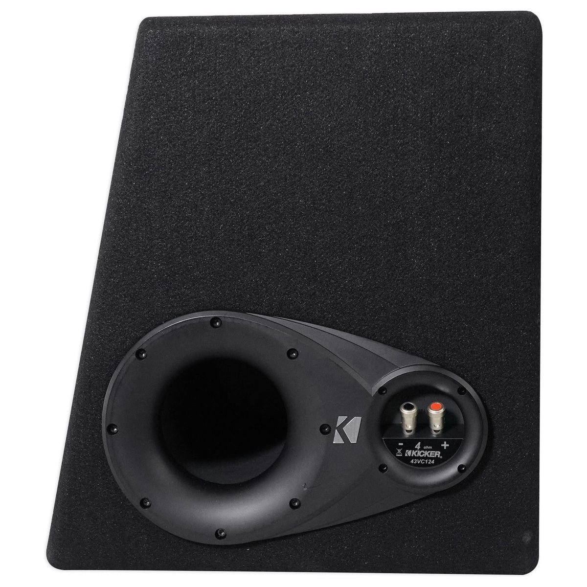 KICKER 43VC124 Comp 12" Subwoofer In Vented Sub Box Enclosure+Amplifier+Amp Kit