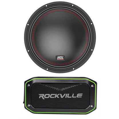 5510-44 10" Subwoofer + ROCK ANYWHERE Bluetooth Speaker