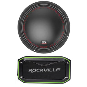 MTX 5510-44 10" 800 Watt Peak/400 Watt RMS Car Subwoofer Sub + Speaker