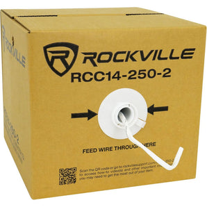 Rockville RCC14-250-2 CL2 Rated 14 AWG 250' CCA Speaker Wire In Wall Ceiling 70V