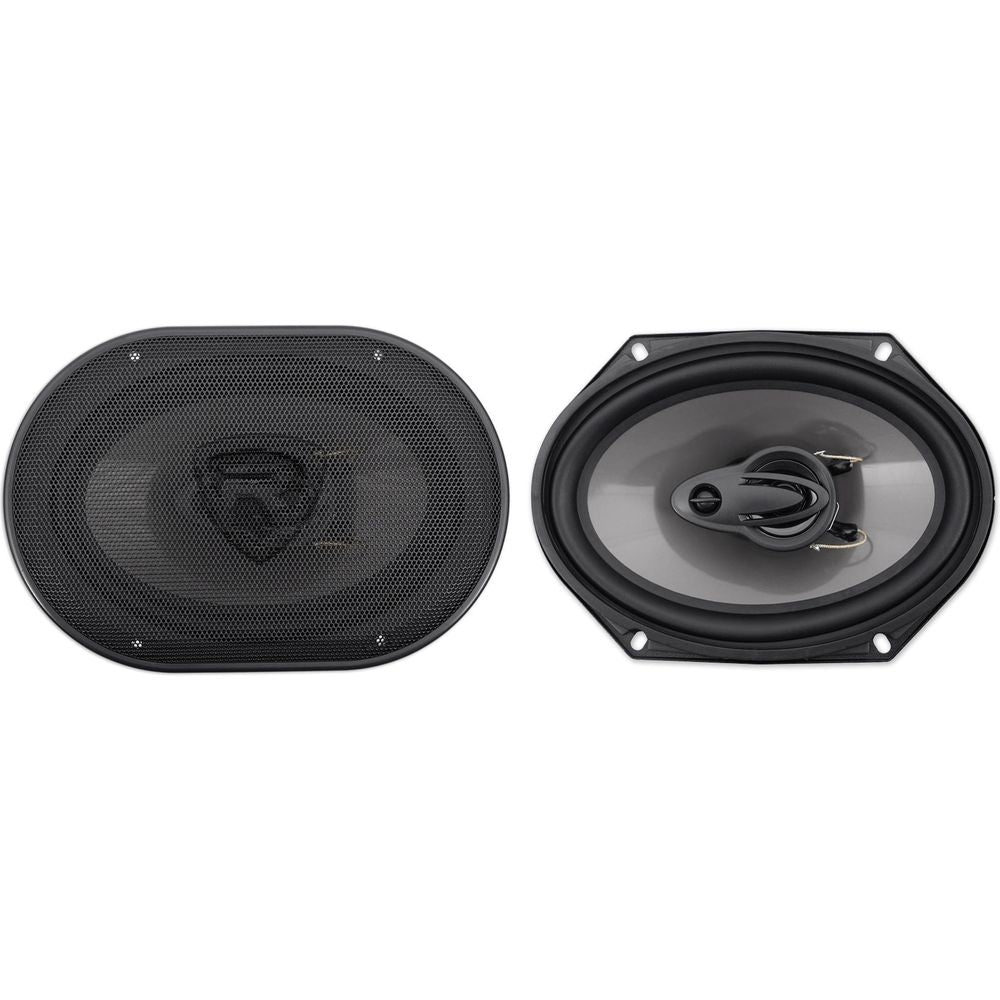 RV68.3A 6x8 Car Speakers 2-Pack + Ford Speaker Harness Bundle
