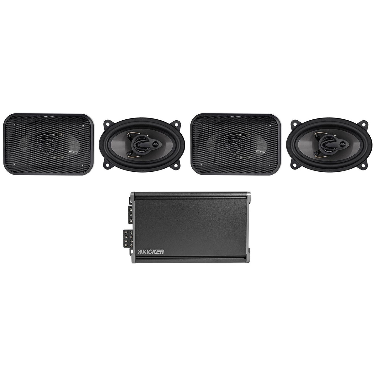 46CXA3604T CXA360.4 360w RMS 4-Channel Car Amplifier+(4) 4x6" Speakers