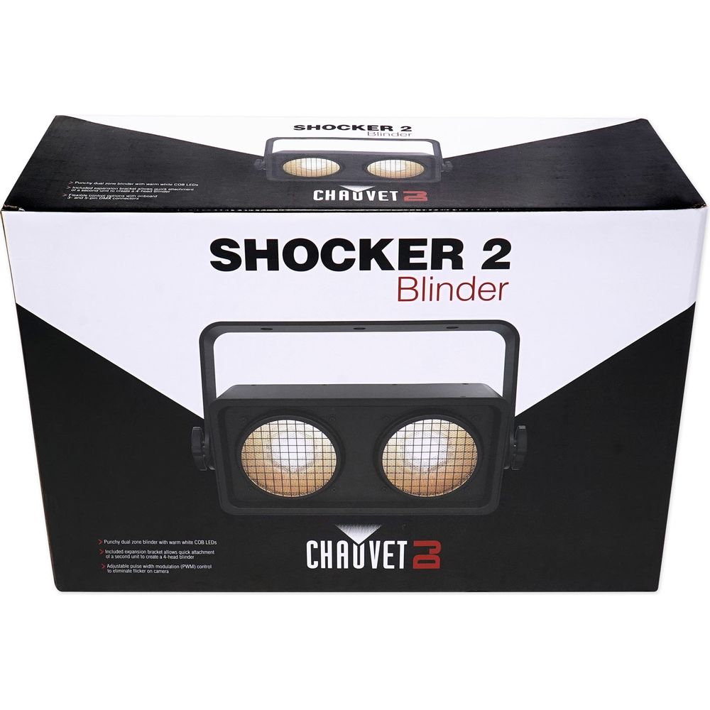 (2) Shocker 2 Blinder Lights + ROCKHAZE 700 Haze Machine Bundle