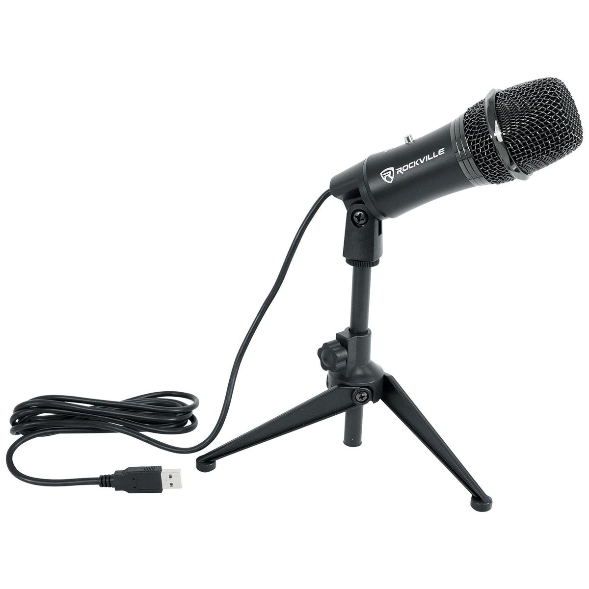 Rockville Z-Stream USB Microphone + RockPop Dual-Screen Filter Bundle